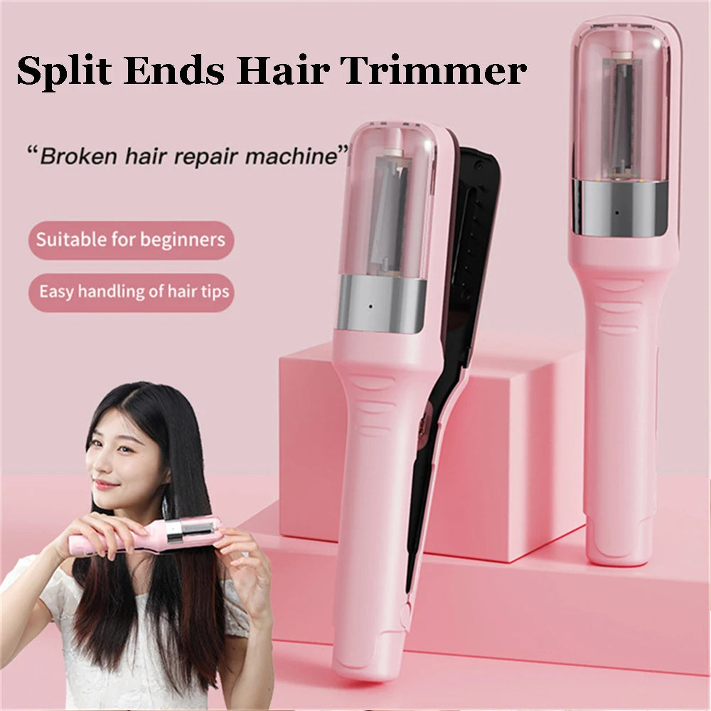 Hair Ends Trimmer Split Remover Dry Damaged Brittle Professional Automatic Trim Split for Women Cordless Hair Cutting Machine
